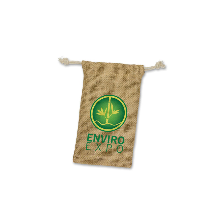 Jute Drawstring Pouch - Small