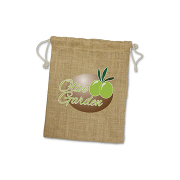 Jute Drawstring Pouch - Medium