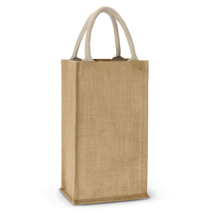 Jute Wine 2 Bottle Bag