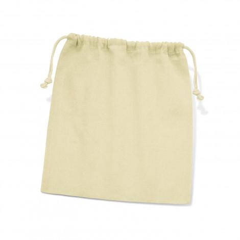 Calico/Cotton Drawstring Pouch- Medium