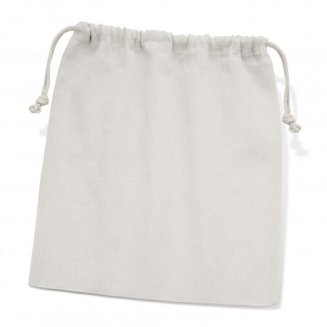 Calico/Cotton Drawstring Pouch- Large