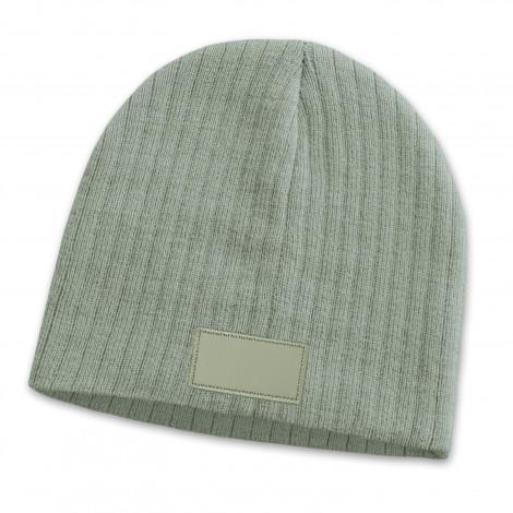 Nebraska Cable Knit Beanie with Patch