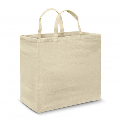 Canvas Cotton Galleria Shopping Tote Bag - Short Handles