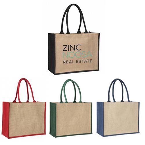 Laminated Jute Supermarket Bag - Black