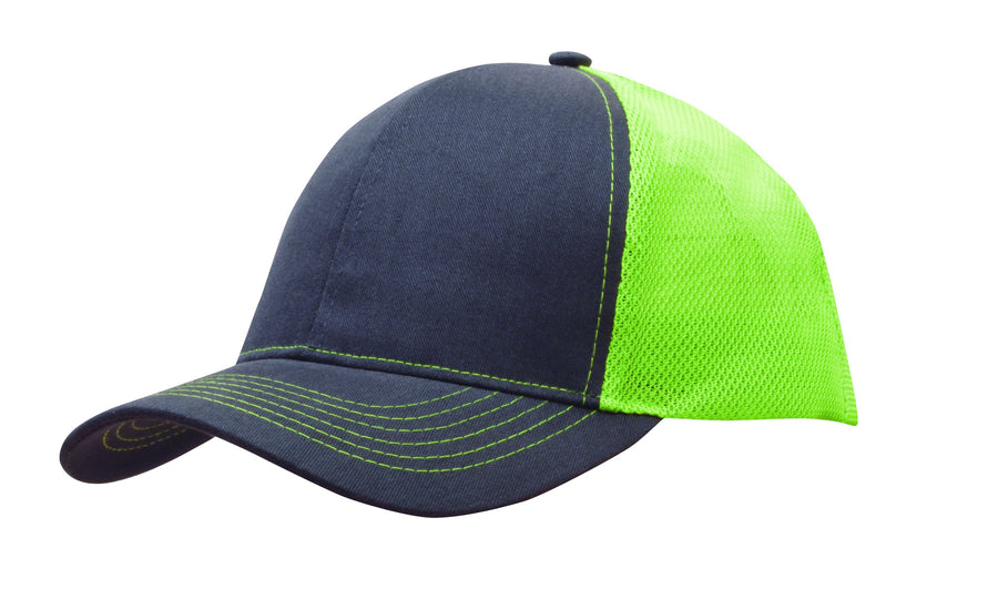 Brushed Cotton with Mesh Back Cap