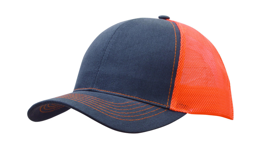 Brushed Cotton with Mesh Back Cap