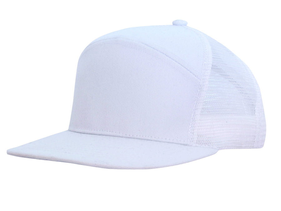 Premium American Twill A Frame Cap with Mesh Back