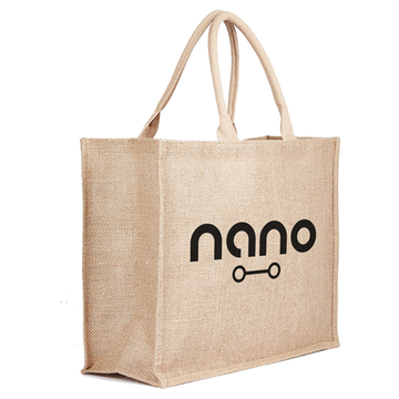 Jute Hessian Shopping Bag - Natural