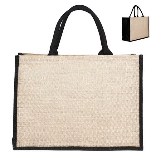 Jute Hessian Shopping Bag - Colored