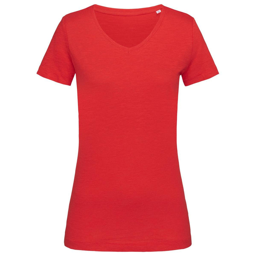 WOMEN'S SHARON SLUB V-NECK